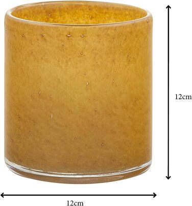 Свічник скляний, розмір M, 12 x 12 см Tan SAGA Blomus