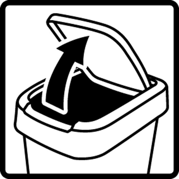 Сміттєвий бак з кришкою 50 л Rotho