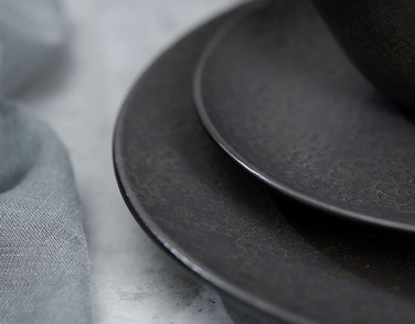 Набір тарілок на 4 персони, 8 предметів, чорний KITWE Ritzenhoff & Breker