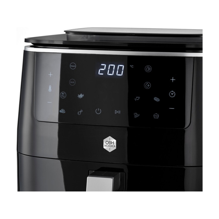 Tefal Мультипіч OBH Nordica Easy Fry&Steam Black, 17000Вт, чаша-6.5л, сенсорне керув., від 80°C до 200°C, пластик, чорний