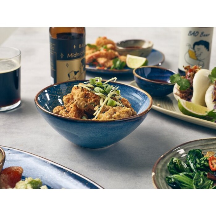 Салатник, 16,5 см, синій, Organic, Genware