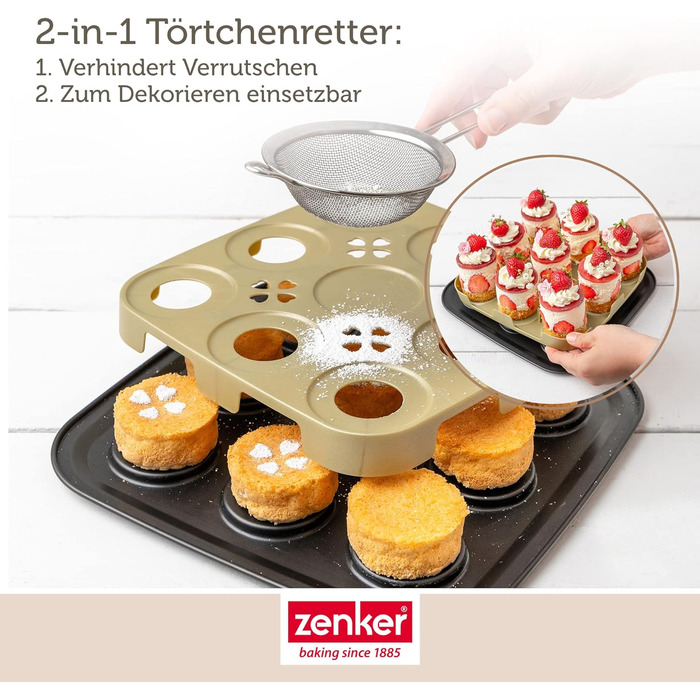 Форма для випікання з відповідною кришкою для прямого транспортування форма для випічки та транспортування (9 форм для тарталеток), 24 шт., 8