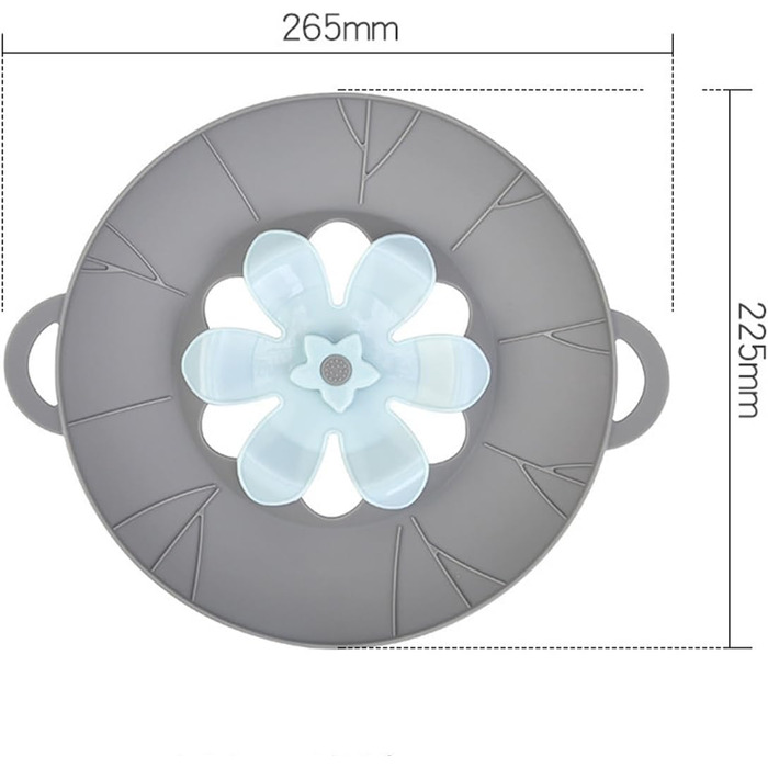 Силіконова кришка із захистом від переливу 26,5 см Ieron