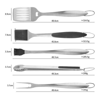 Набор для барбекю 6 предметов нержавеющая сталь GRILLI