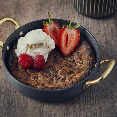 Сковорода для подачи 13.5*3.5 см, 400 мл, круглая, алюминиевая, GenWare