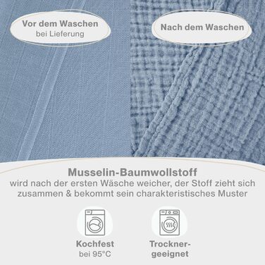 Серветки для відрижки в наборі з 10 шт. з чистої бавовни - Нетоксичні муслінові серветки 70x70 - Абсорбуючі муслінові серветки - Муслінова серветка як мусліновий підгузок, що можна прати - Бежевий (Infinity Blue, 10 шт. )