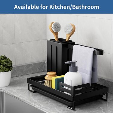 Органайзер для раковины, черный FOXWHALE