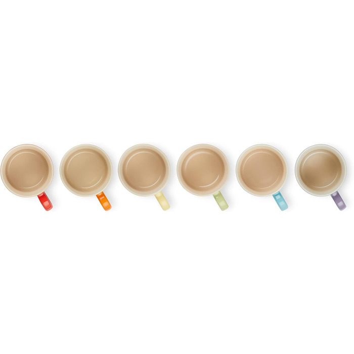 Набір з 6 чашок для капучино 200 мл, різнокольоровий Le Creuset