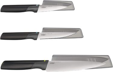 Набір ножів, 3 предмети, чорний/опал Duo Elevate Joseph Joseph