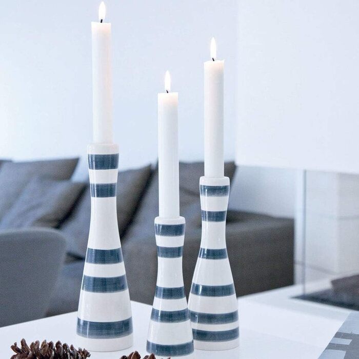 Подсвечник 24 см синий Omaggio Kähler