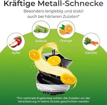 Соковижималка 150 Вт, чорна Slow Juicer Klamer