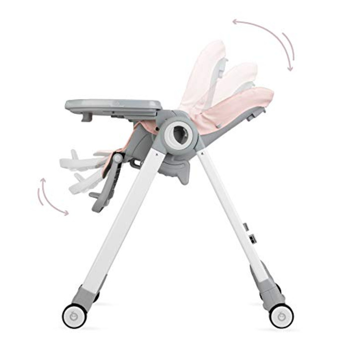 Дитячий стільчик для годування з 4 колесами та функцією гальма від 6 місяців Momi