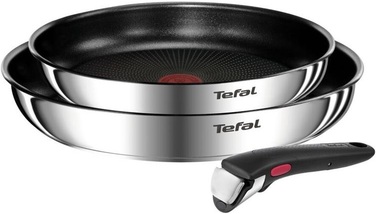 Tefal Набор посуды Ingenio Emotion, сменная ручка, 3 предмета, нержавеющая сталь, бакелит