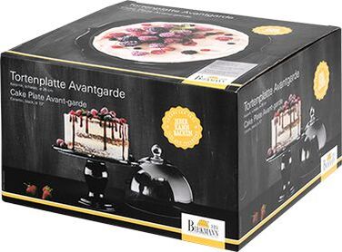 Блюдо для торта, 25,5 см, чорне, Avantgarde RBV Birkmann