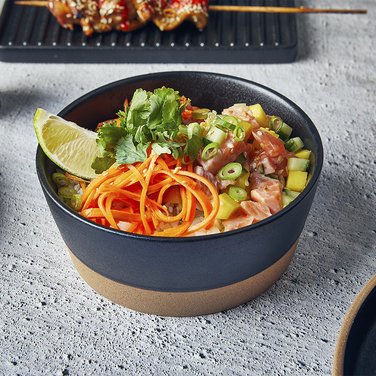Салатник 720 мл, 15.5 см, чорний, Kava Black Stoneware, GenWare