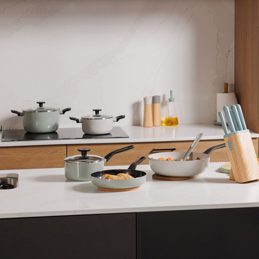 Набір посуду з антипригарним покриттям 7 предметів  LEO GLINTS SAGE Berghoff