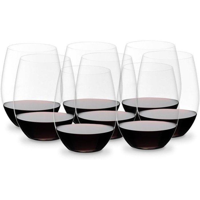 Келихи для червоного вина 0,6 л, набір 8 предметів, O Wine Tumbler Riedel