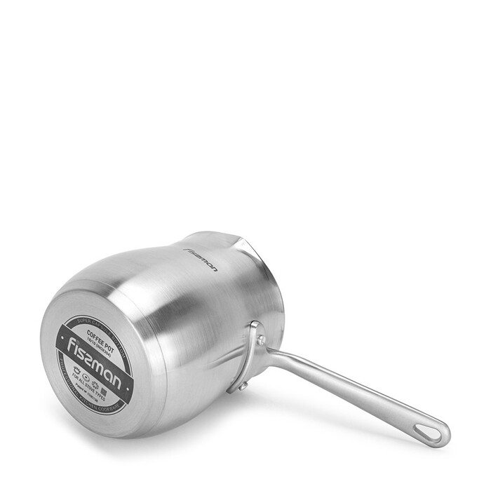 Турка для варки кофе Fissman 810 мл с индукционным дном нержавеющая сталь (3294)