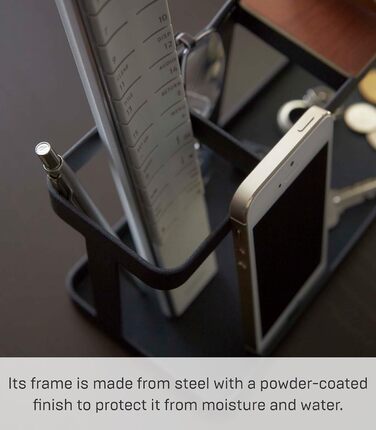 Органайзер для столу Yamazaki Tower, сталевий, чорний, один розмір