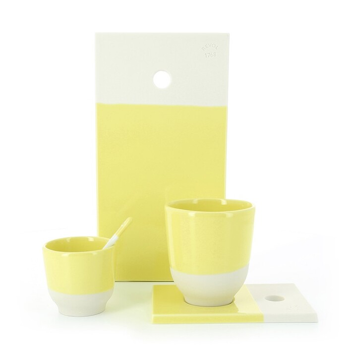 Чашка для чая Revol Color Lab, лимонная, диам. 8 см, h 8,8 см, 0,2 л