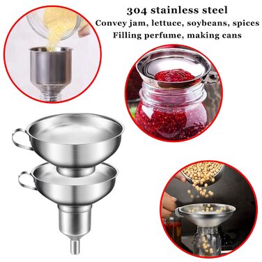 Набір лійок для консервування з нержавіючої сталі, 7 предметів LMYKH