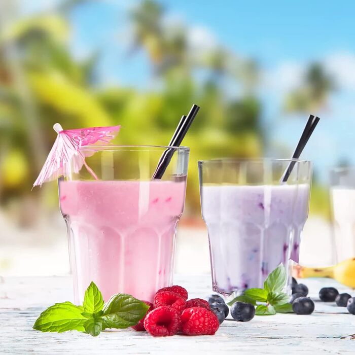 Пластиковые стаканы 250 мл, набор 8 предметов Tebery