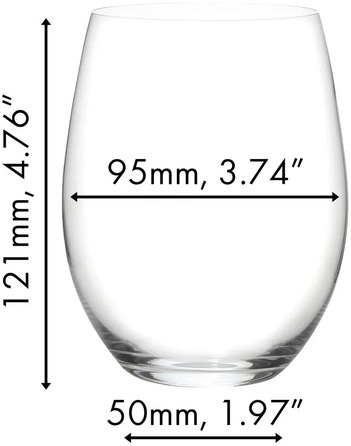 Келихи для червоного вина 0,6 л, набір 8 предметів, O Wine Tumbler Riedel