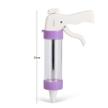 Кондитерський шприц з 13 дисків для печива і 6 насадок для крему Fissman