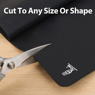 Антипригарний килимок для випічки 60 x 40 см чорний SUPER KITCHEN