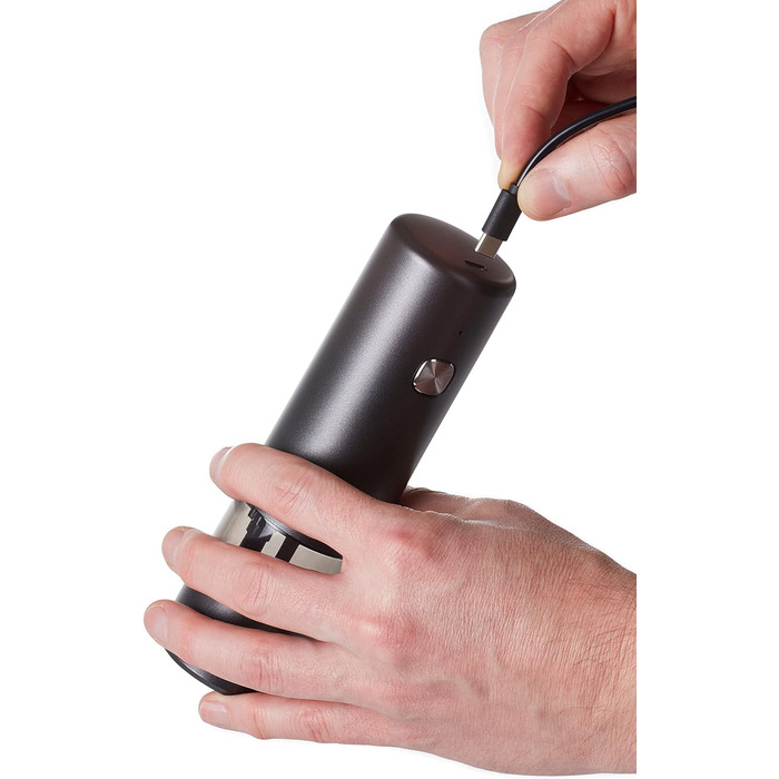 Млин для солі та перцю електричний 17 см, набір 2 предмети, світло-сірий/темно-сірий i.Mill AdHoc