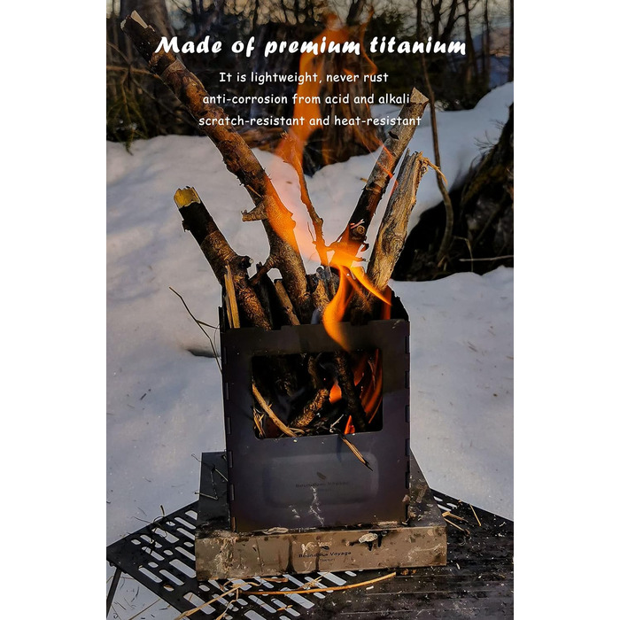 Титановая дровяная печь Boundless Voyage