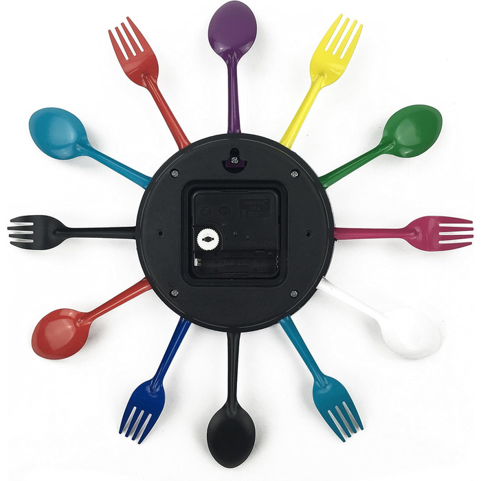 Настінні часи з кухонним начинням з нержавіючої сталі Timelike