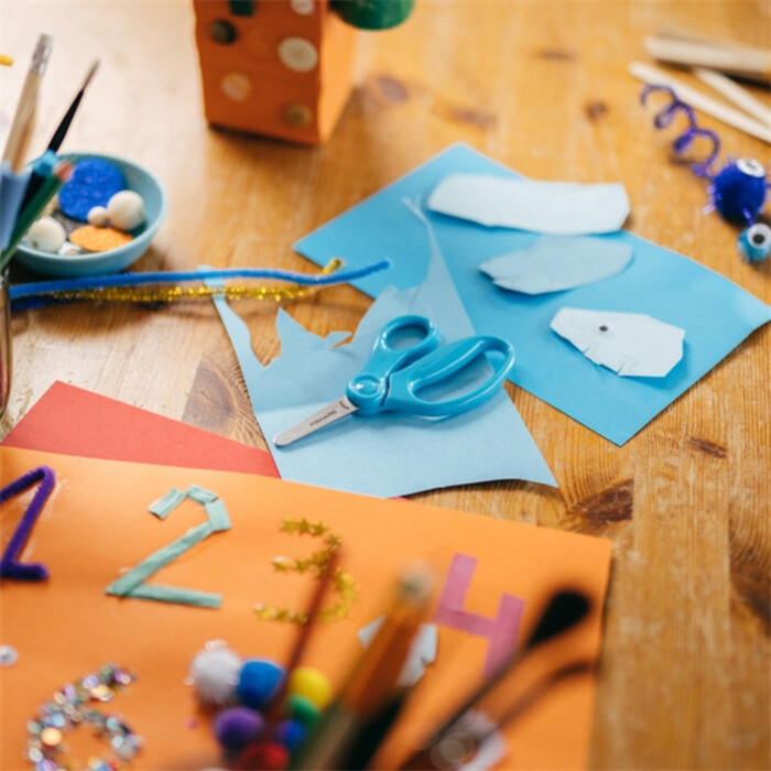 Ножницы детские Fiskars 13 см, бирюзовые (1064072)