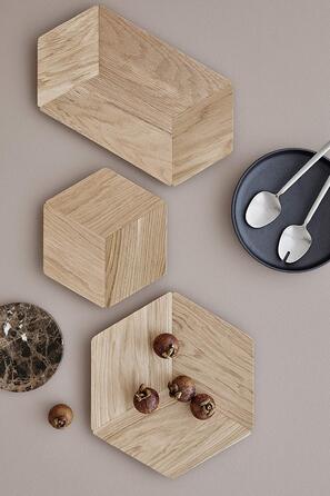 Піднос дубовий 49,5x3,5x26 см L HEXA Blomus