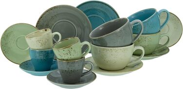 Серія Nature Collection Набір чашок для бістро, 8 предметів (Bistro Cups Mix, натуральний), 23699