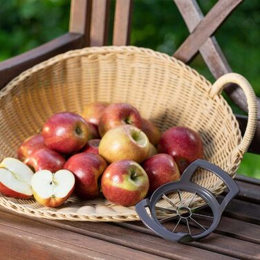 Слайсер для яблук і груш Westmark/фруктова кісточка, ø 9 см, алюміній/нержавіюча сталь, срібло 51102260 (Divisorex Dark Edition)