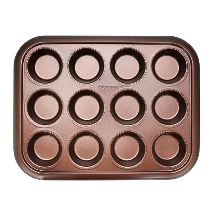 Форма для випікання Fissman 12 кексів 38x29,5x3,5 см (5650)