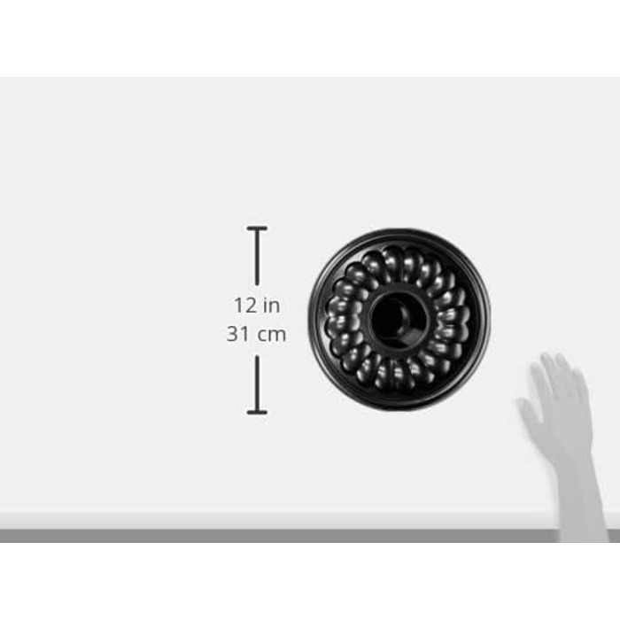 Форма для выпечки Zenker 7004 Ø 26 см DELUXE, форма для выпечки с эмалированным плоским и трубчатым дном из листовой стали, круглая форма для выпечки с очень высоким бортиком (цвет черный металлик), количество