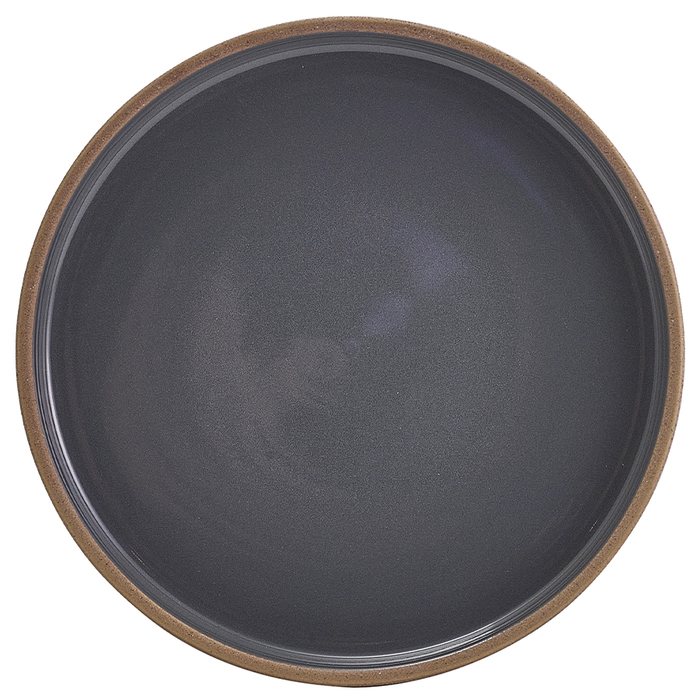 Тарелка презентационная 18*2.3 см с низким вертикальным бортом, Kava Dark Grey Stoneware, GenWare