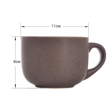 Кухоль Fissman 450 мл, колір КОРИЧНЕВИЙ (6088)