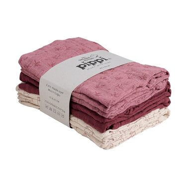 Набір із 6 тканинних рушників для дітей 65 x 65 см PIPPI