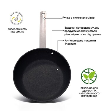 Сковорідка для смаження Fissman JOLLY 24x5 см (4292)