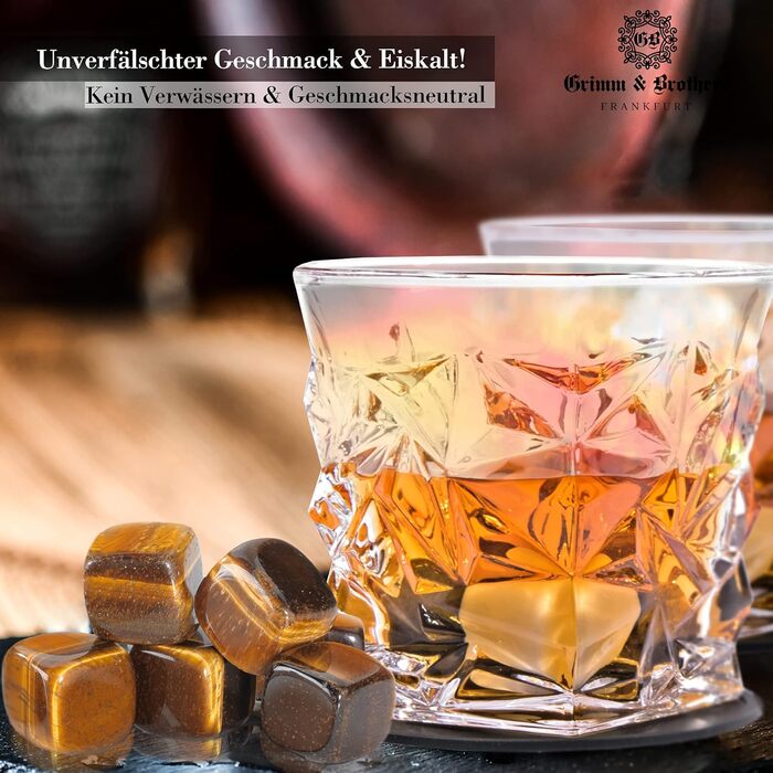 Набір келихів та каменів для віскі 12 предметів Grimm & Brothers FRANKFURT