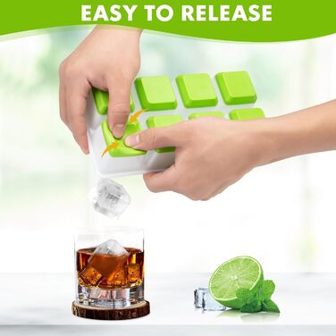 Силіконова форма для льоду 3 шт зелений Sinnsally