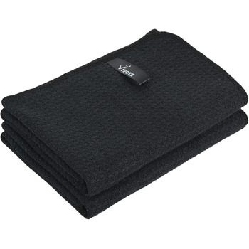 Кухонні рушники VIVOTE, рушники для гостей, подарункові, 40 x 60 см, 2 шт., м&39які кухонні рушники, абсорбуючі рушники (чорні, 40 x 70 см, 2 шт.)