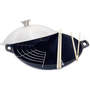 Сковорідка ВОК Fissman 30x8 см / 3,4 л з кришкою (4105)