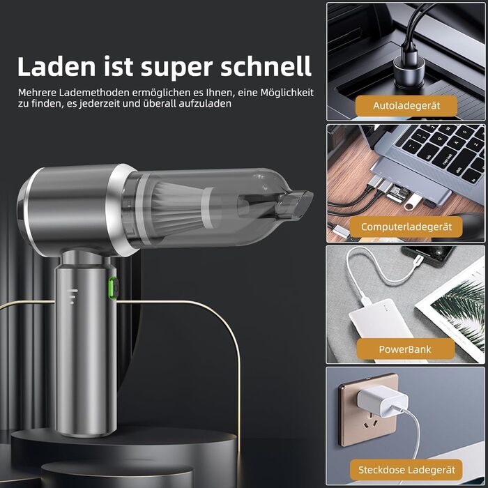 Ручний бездротовий пилосос з акумулятором 120 Вт NVKHG