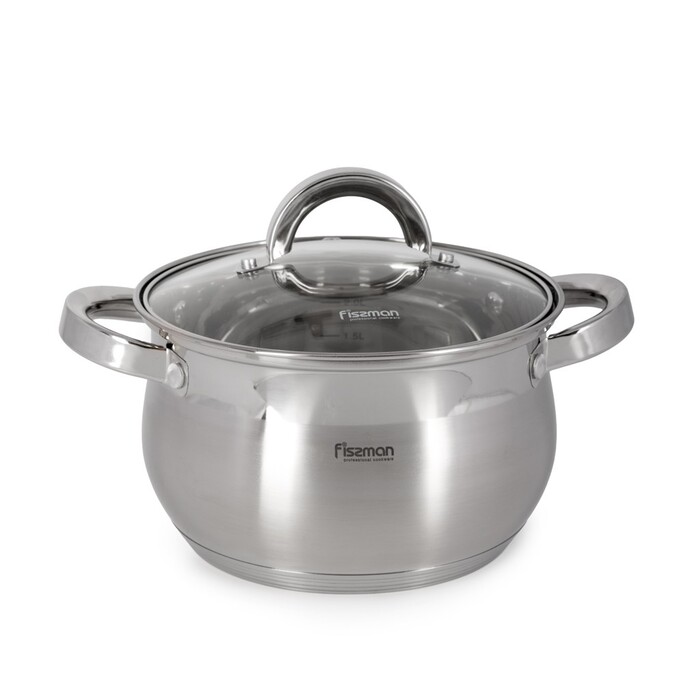 Каструля зі скляною кришкою 18 см 2,9 л Felina Fissman