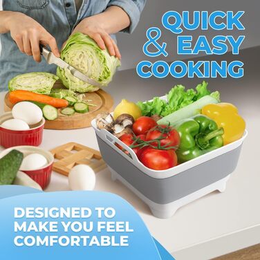 Складана чаша для миття посуду для кемпінгу 30 х 31 х 20 см FHzytg