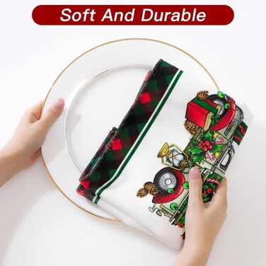 Набір з 4 різдвяних кухонних рушників 45 x 65 см, набір P Ohok